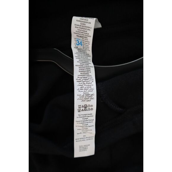 Alo Yoga M3109R Men's Sz 2XL Black The Triumph Tri-Blend Fleece Hoodie - Picture 11 of 14